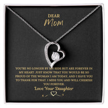 Load image into Gallery viewer, Dear Mom, I Miss You - Mom Memorial Necklace