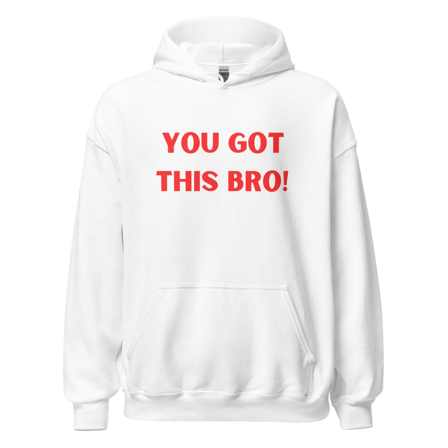 YGTB White and Red Unisex Hoodie