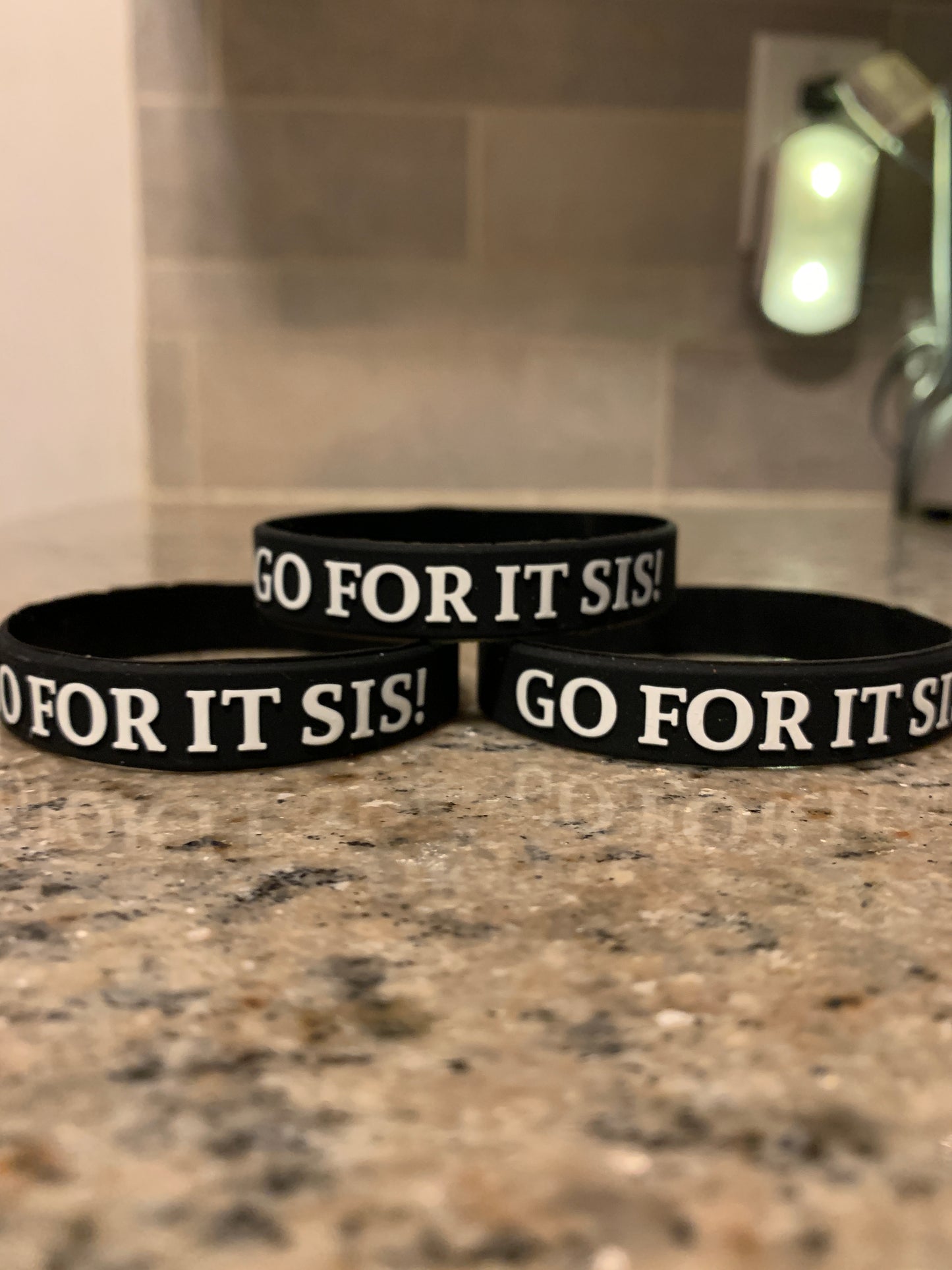 Go For It Sis! Wristband/Bracelets