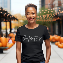 Load image into Gallery viewer, Go For It Sis! Pep Talk Black Short-Sleeve Unisex T-Shirt
