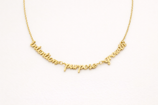 Intentional Words Necklace - The Most Intentional Jewelry on the Market!