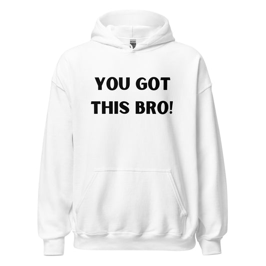 YGTB White and Black Unisex Hoodie