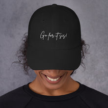 Load image into Gallery viewer, Go For It Sis! Classic Dad Hat (Black or Camo)
