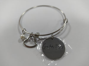 Go For It Sis! Intentional Message Charm Bangle